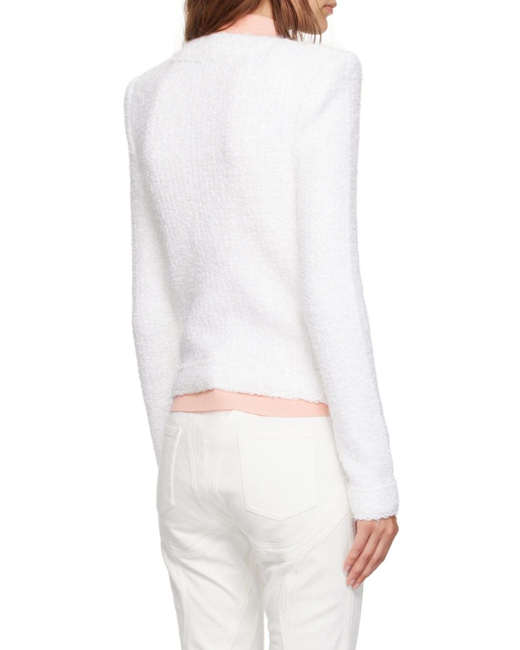 Balmain White Tweed Jackets
