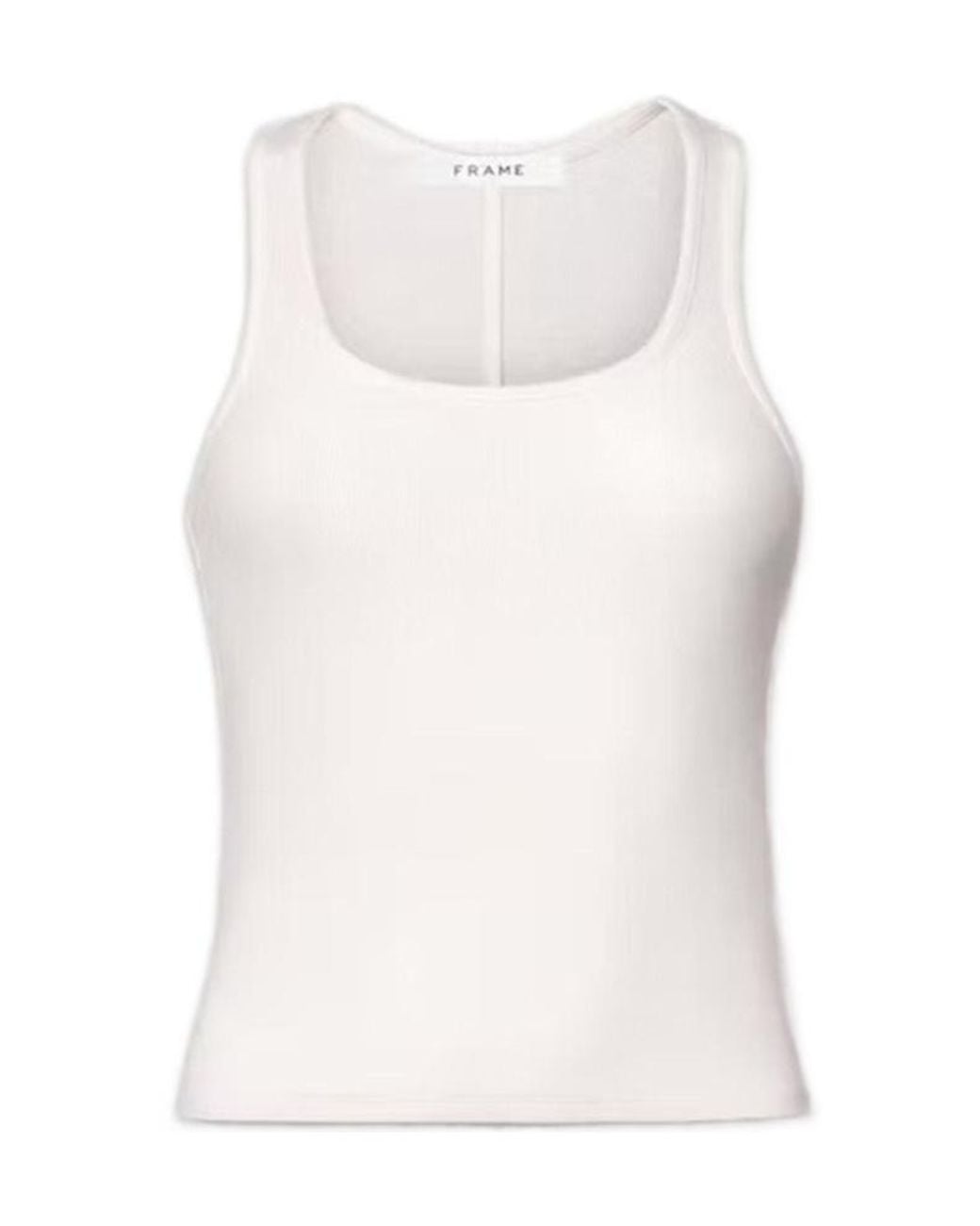 FRAME White Ribbed Vest