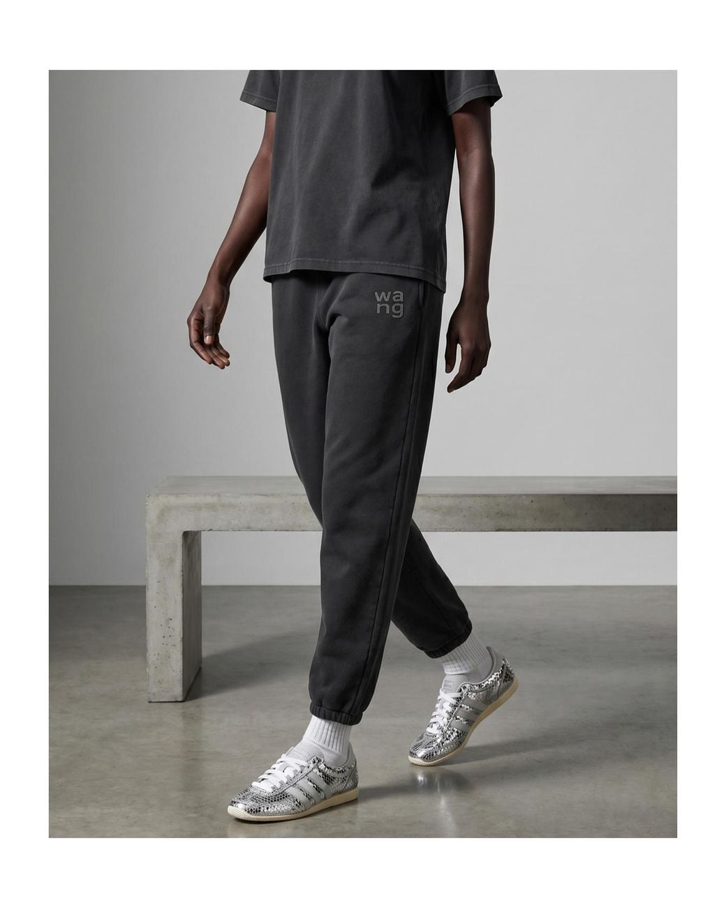 Adidas Originals Gray Solid Color Shoes