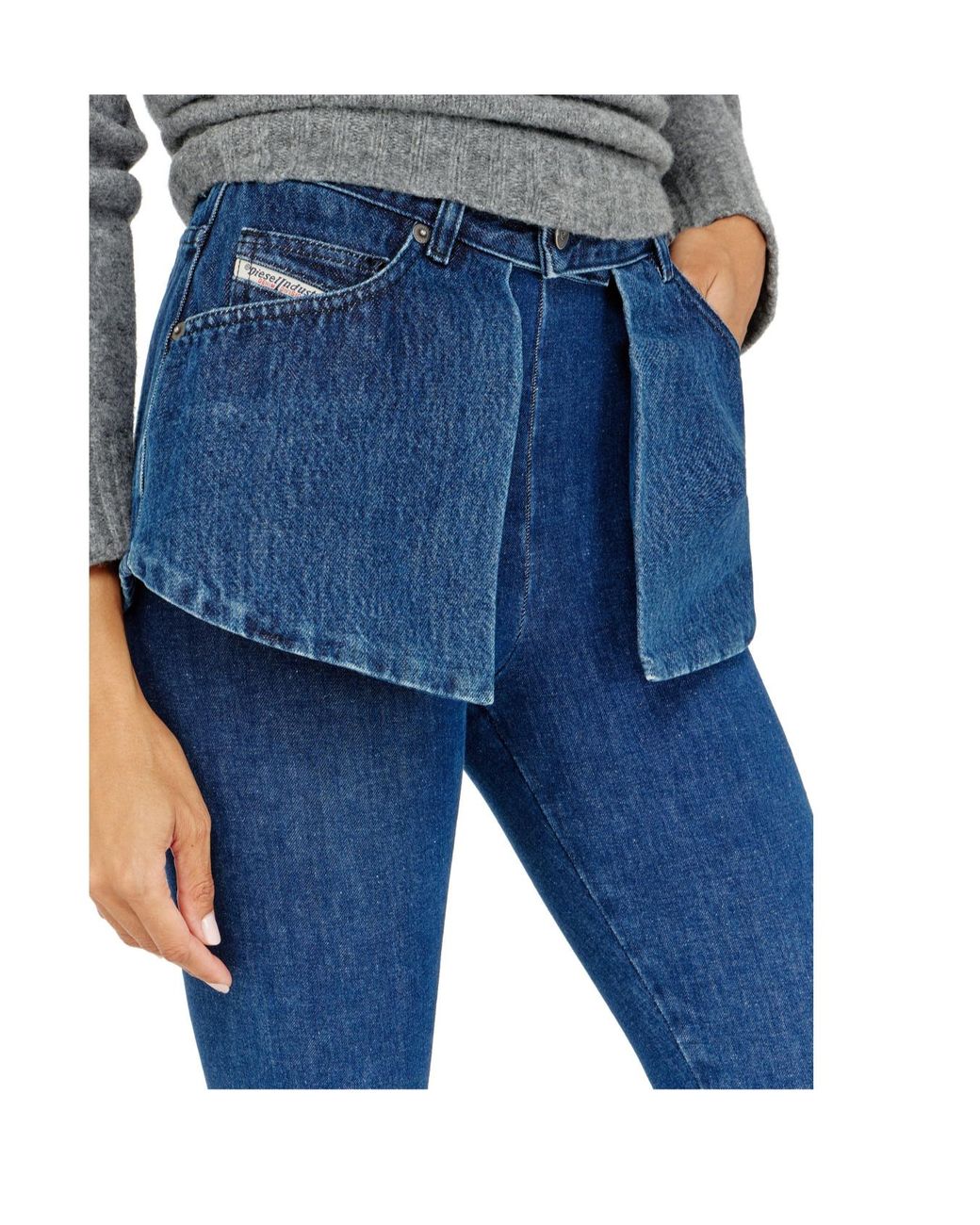 DIESEL Blue D-Spika Regular Waist Skinny Jeans