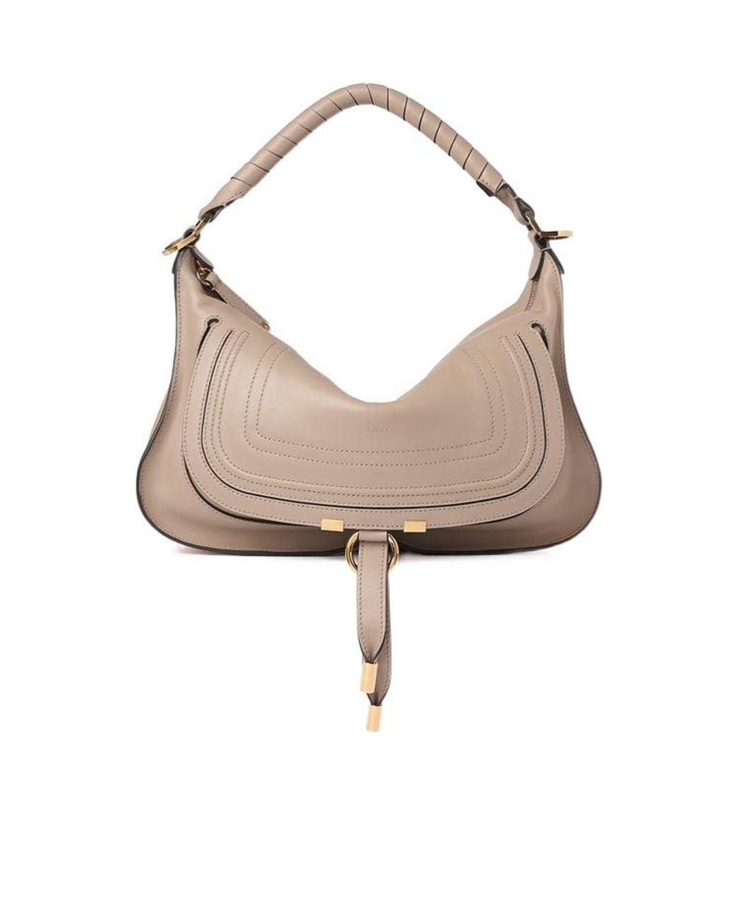Chloé Natural Chloé Marcie Small Shoulder Bag