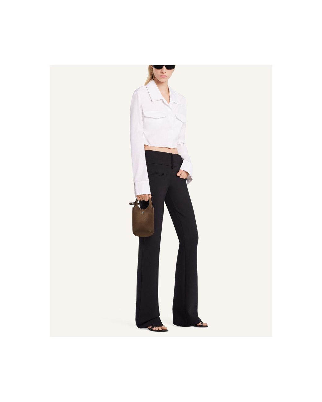 Courreges Brown Small Holy Tote Bag