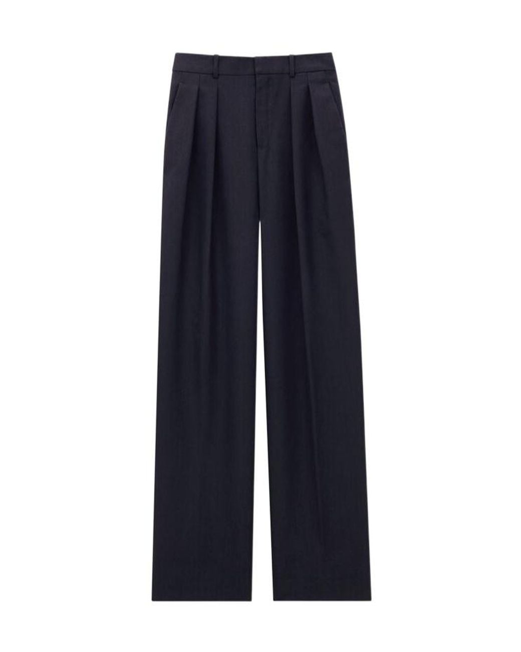 Saint Laurent Gray Wool Casual Pants for men