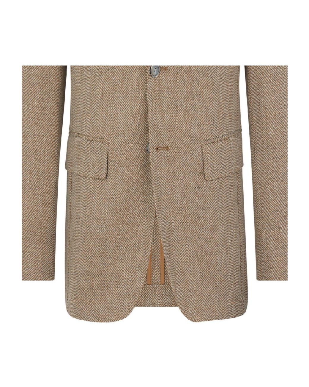 Boss Brown Single-Breasted Blazer for men