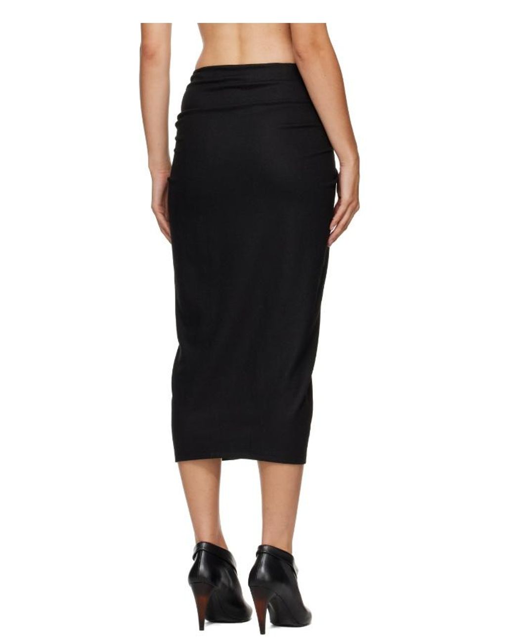 Isabel Marant Black Elastic-Waist Skirt