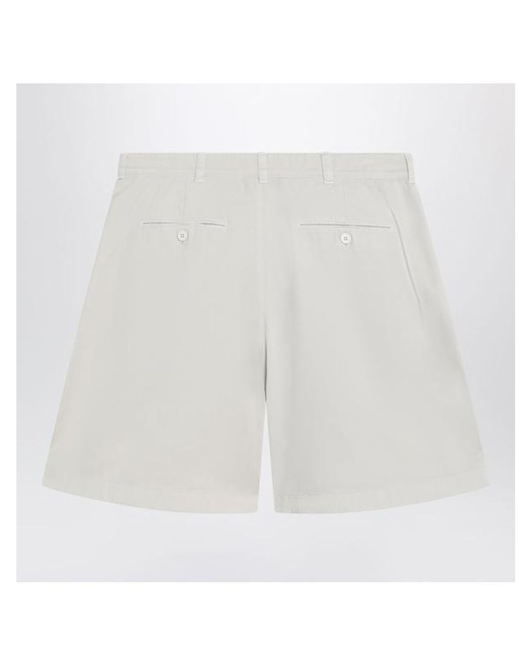 Prada Natural Old Gabardine Bermudas