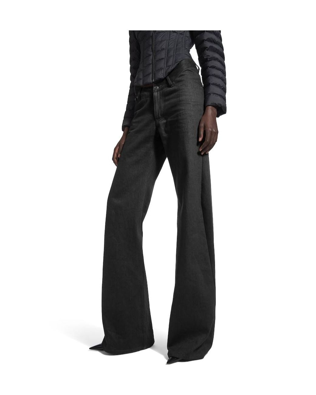 Balenciaga Black Flared-Leg Jeans