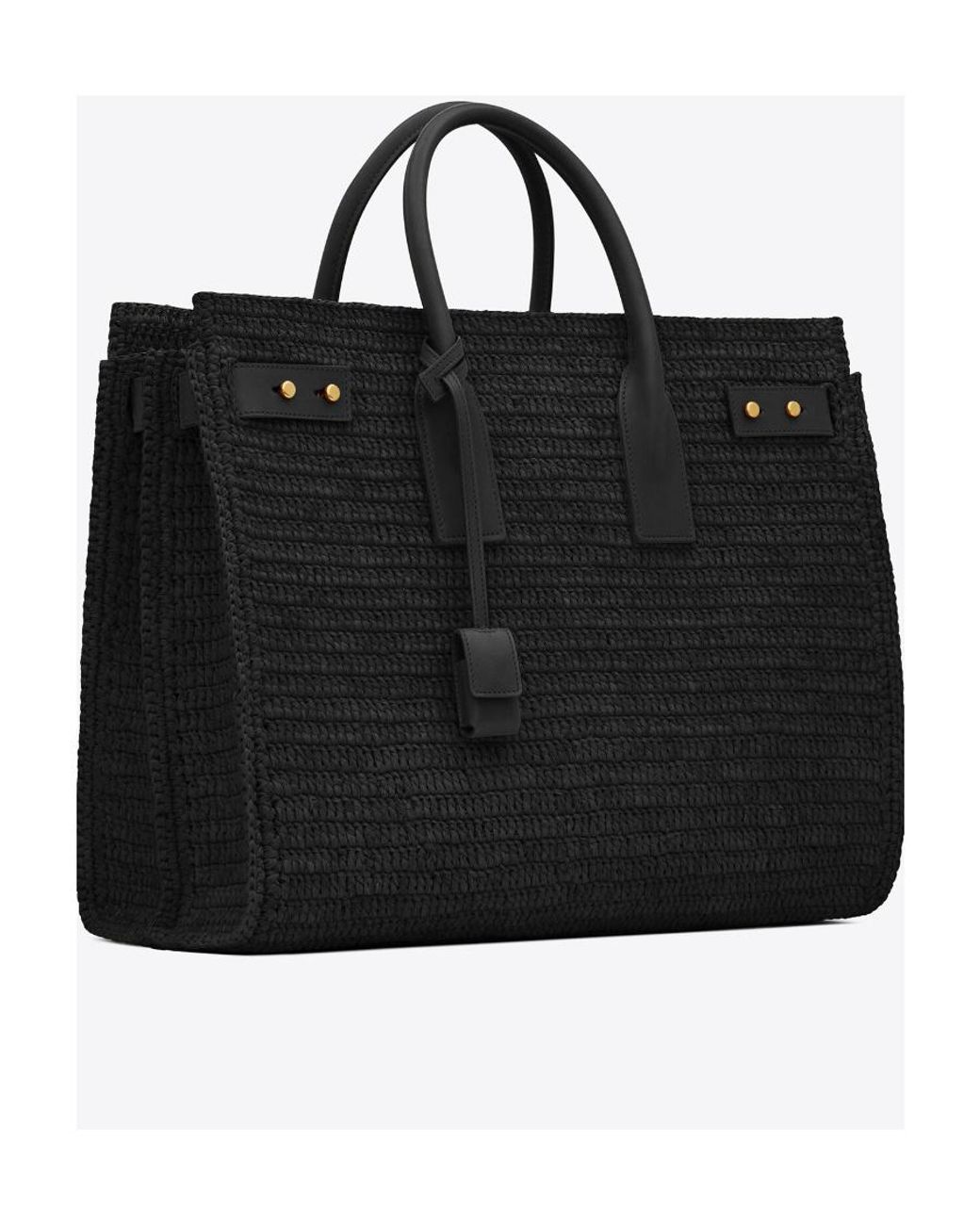 Saint Laurent Black Sac De Jour Medium Tote Bag