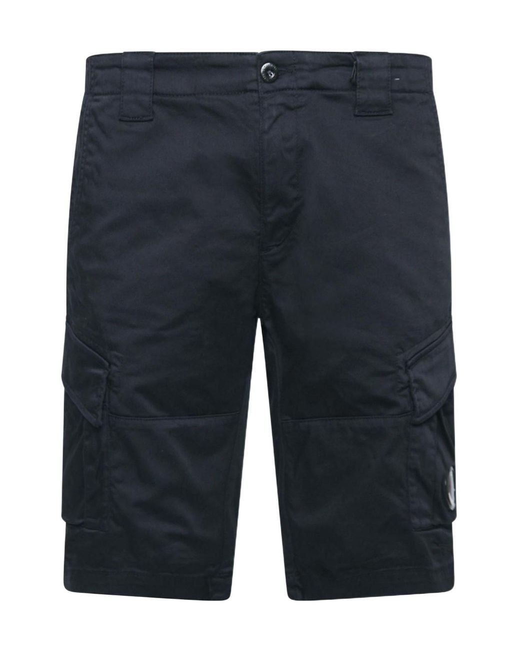 C P Company Blue Stretch Cargo Shorts for men