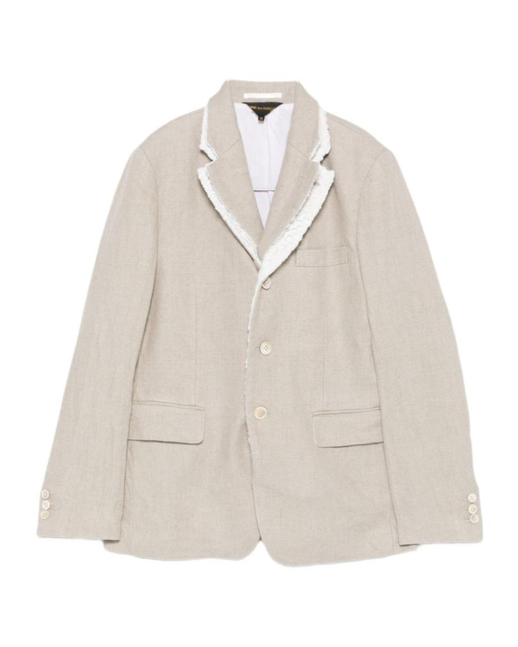 Comme des Garçons White Long Sleeve Jacket