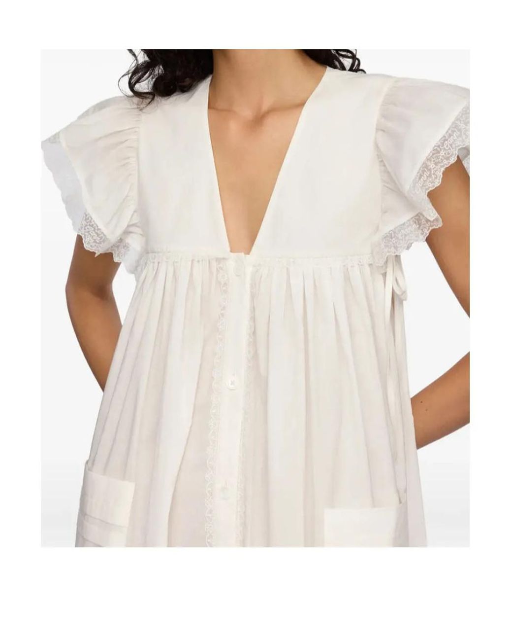 Ganni White Dress