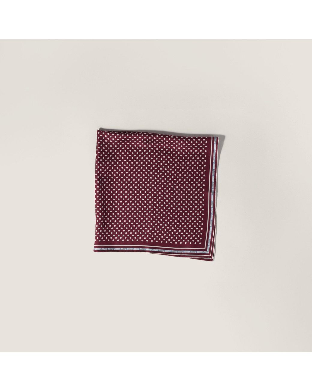 Miu Miu Purple Printed Silk Scarf