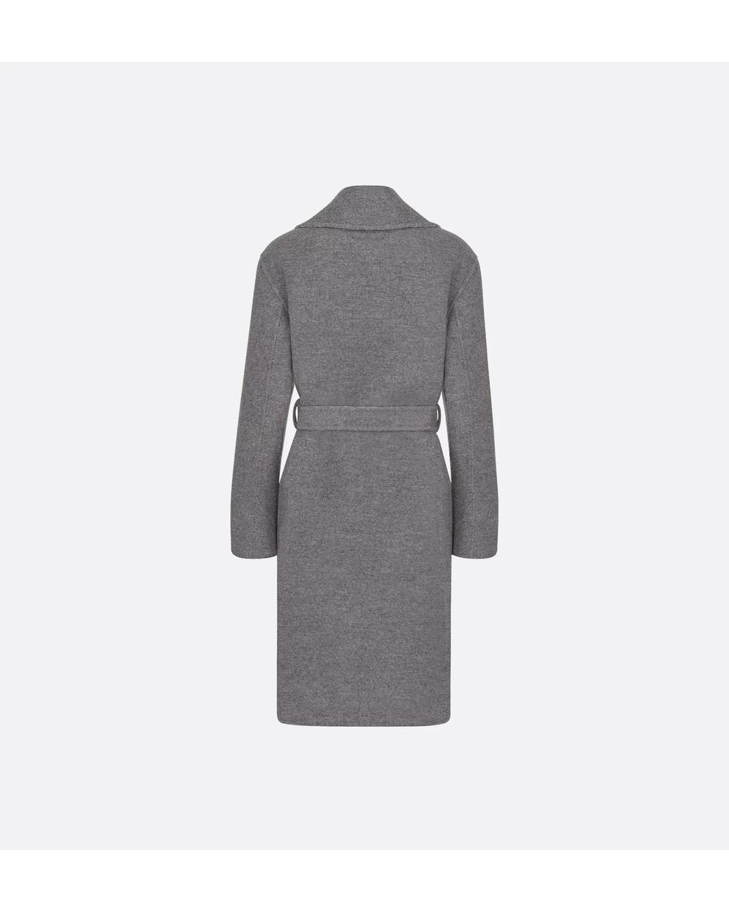 Dior Gray Coat With Belt