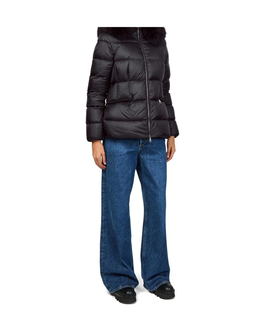 Moncler Blue Boed Down Jacket