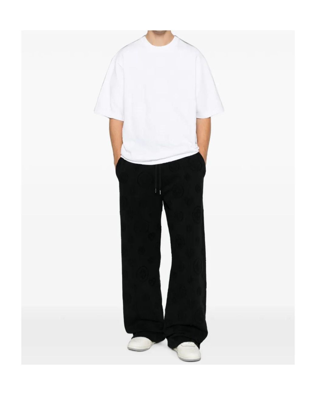 Casablanca White Logo-Embossed T-Shirt for men