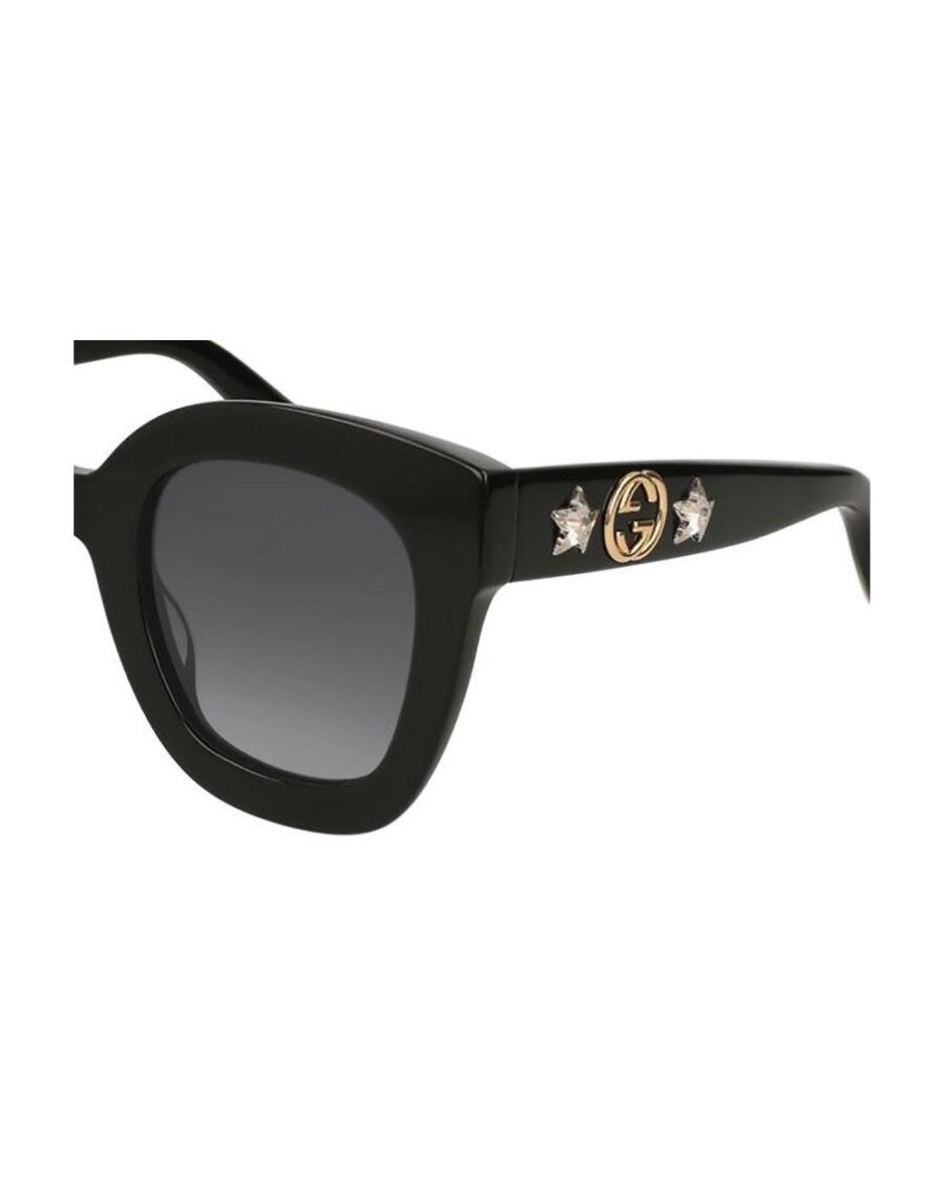 Gucci Black Eyewear Oversized Frame Sunglasses