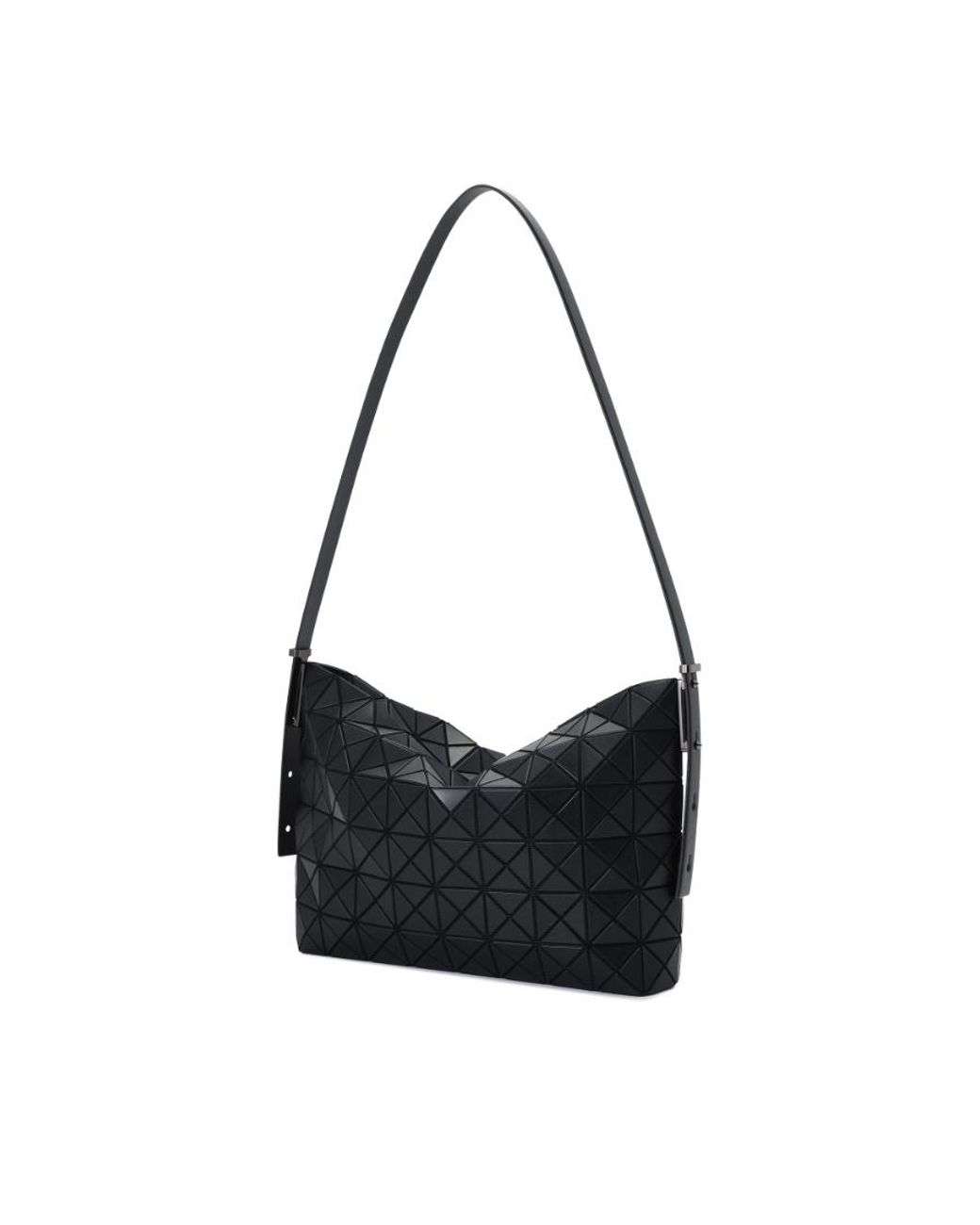 Issey Miyake Black Musette Geometric Shoulder Bag