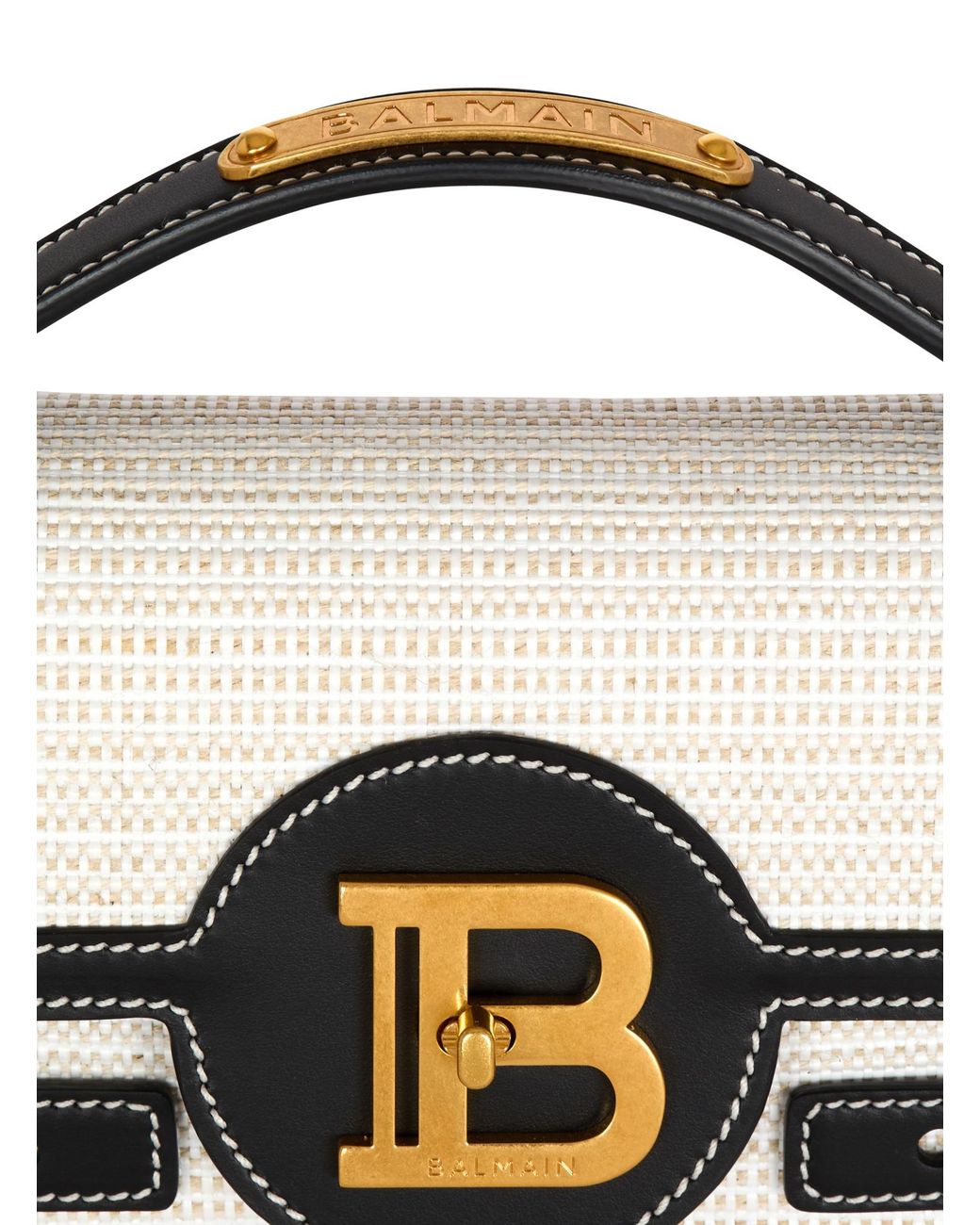 Balmain Black B-Buzz Shoulder 24 Bag