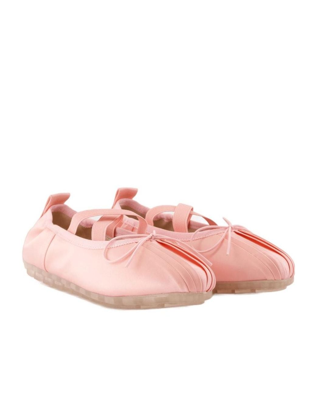 Simone Rocha Pink Bow Detailed Slip-On Ballerinas