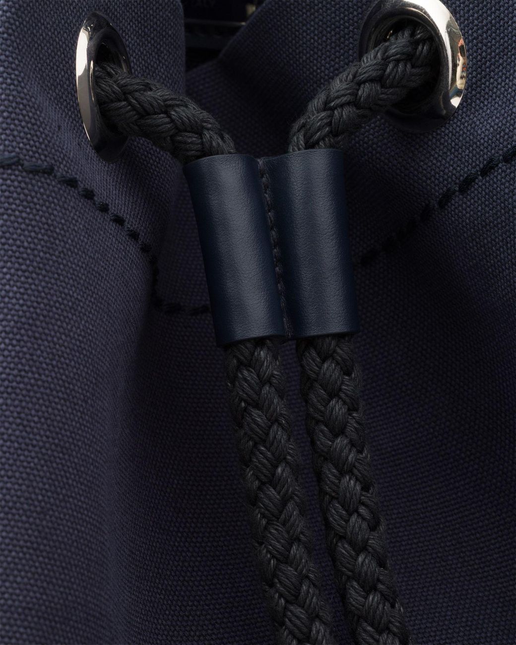 Prada Blue Canvas Drawstring Duffle Bag for men