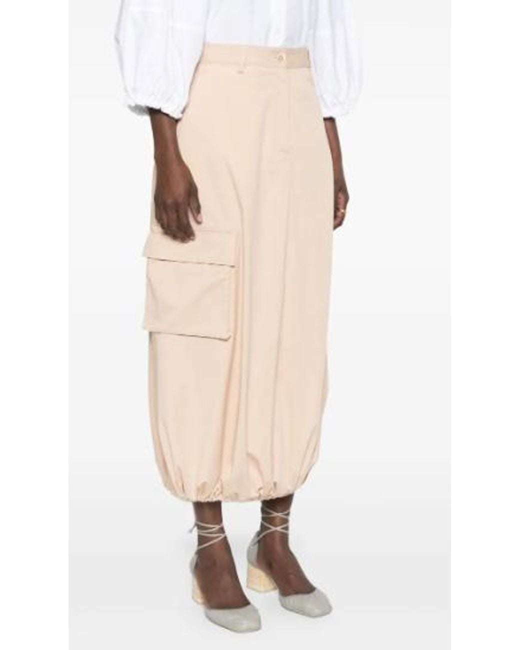 Fabiana Filippi Natural Cargo Maxi Skirt