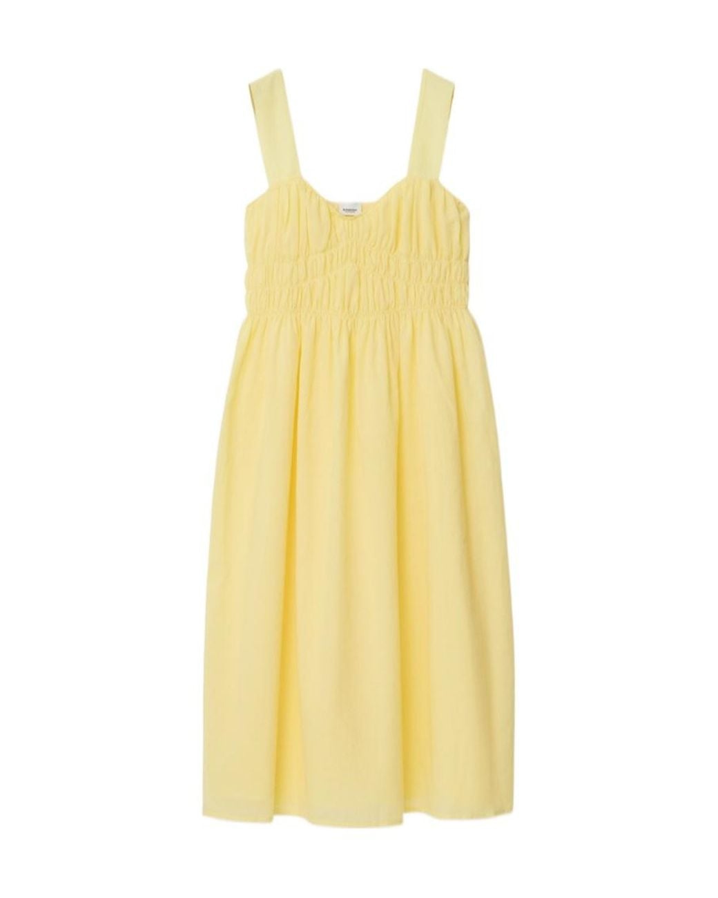 Burberry Yellow Pleated Dress