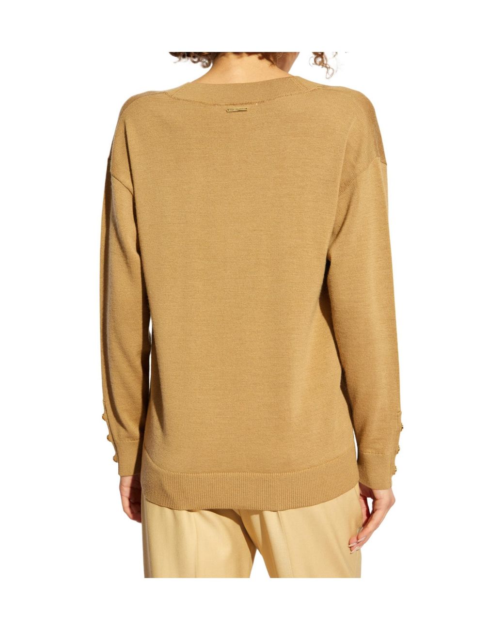 MICHAEL Michael Kors Yellow V-Neck Jumper