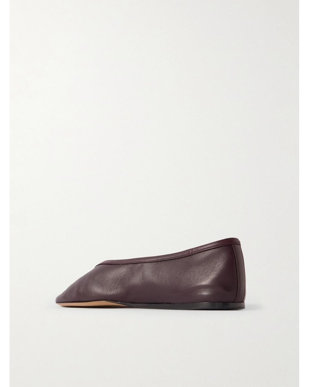 Le Monde Beryl Brown Luna Leather Ballet Flats