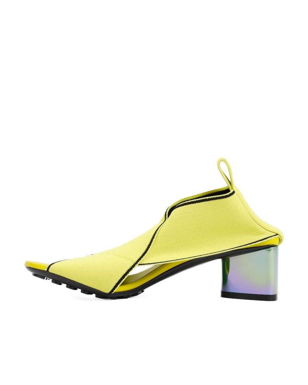 Bottega Veneta Yellow Elasticated Open Toe Sandals