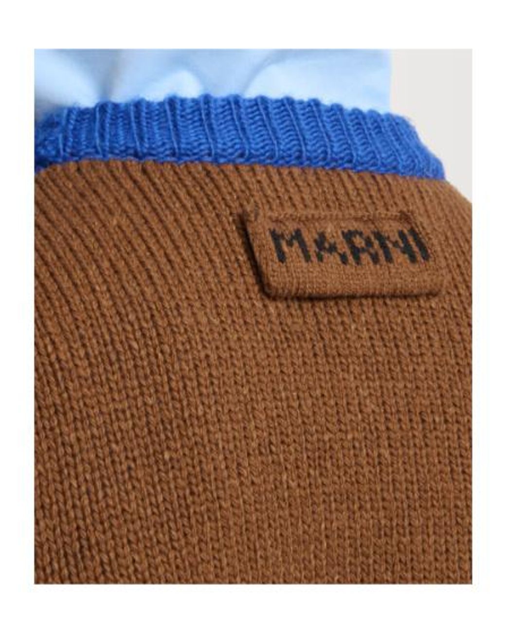 Marni Blue M Intarsia Vest for men