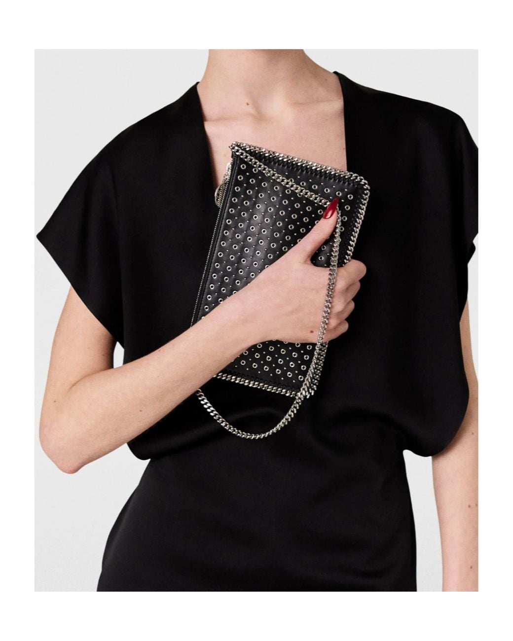 Stella McCartney Black Falabella Pochette Shoulder Bag