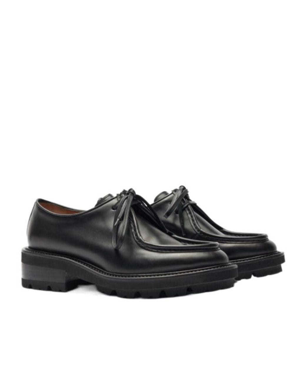 Scarosso Black Carolina Lace-Up Shoes