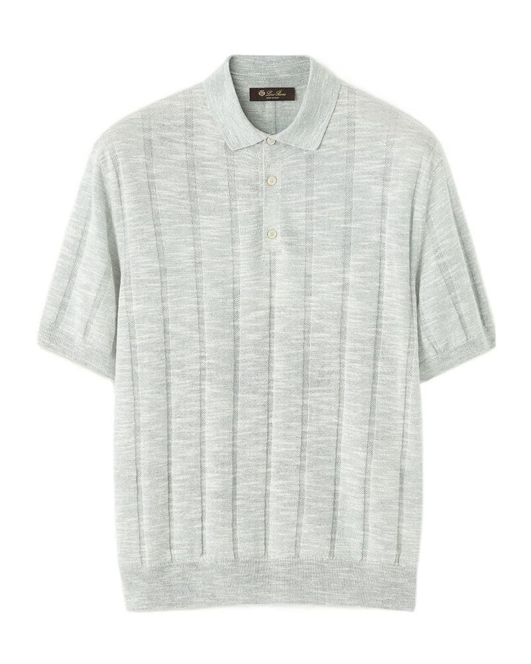 Loro Piana White Mayreau Polo Shirt for men
