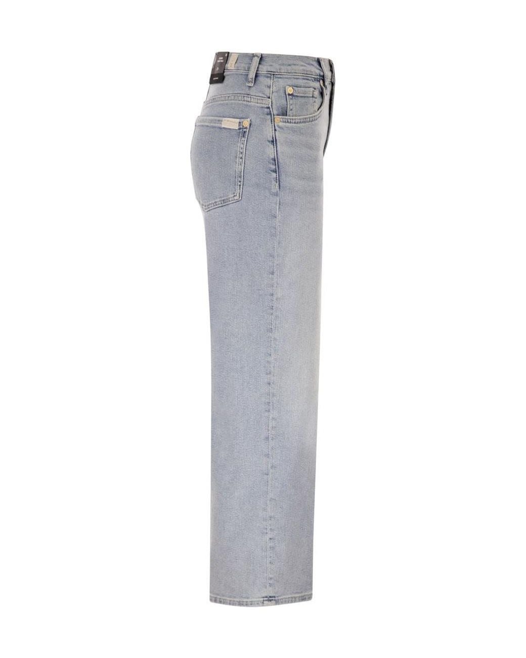 7 For All Mankind Gray Stovepipe Straight Ankle Jeans