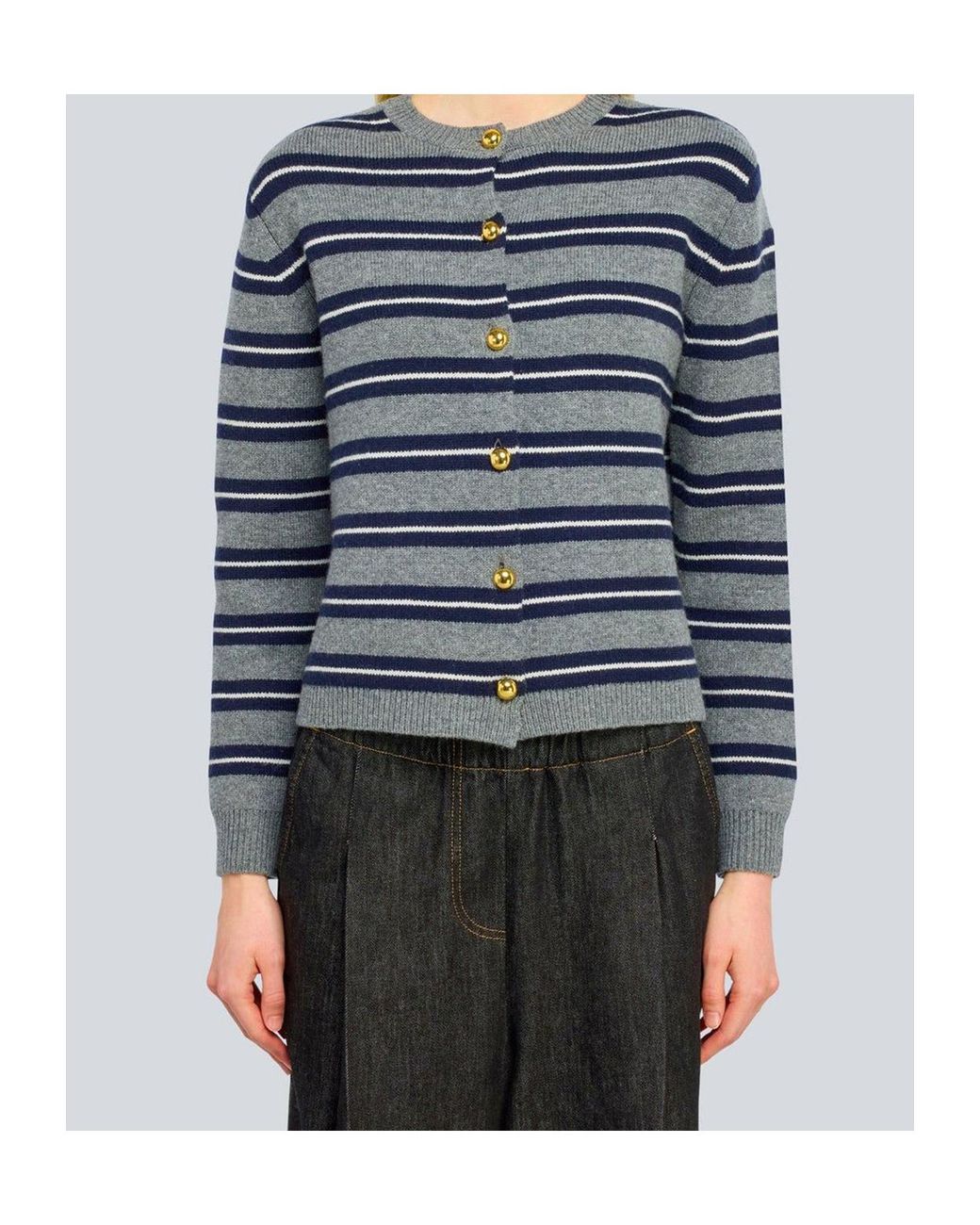 Semicouture Gray Cardigan