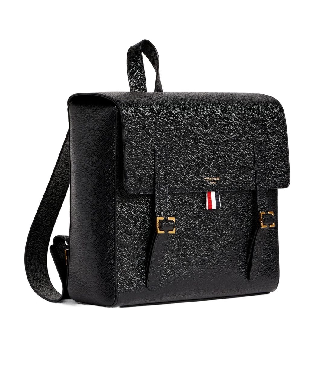 Thom Browne Black Rwb Structured Backpack for men