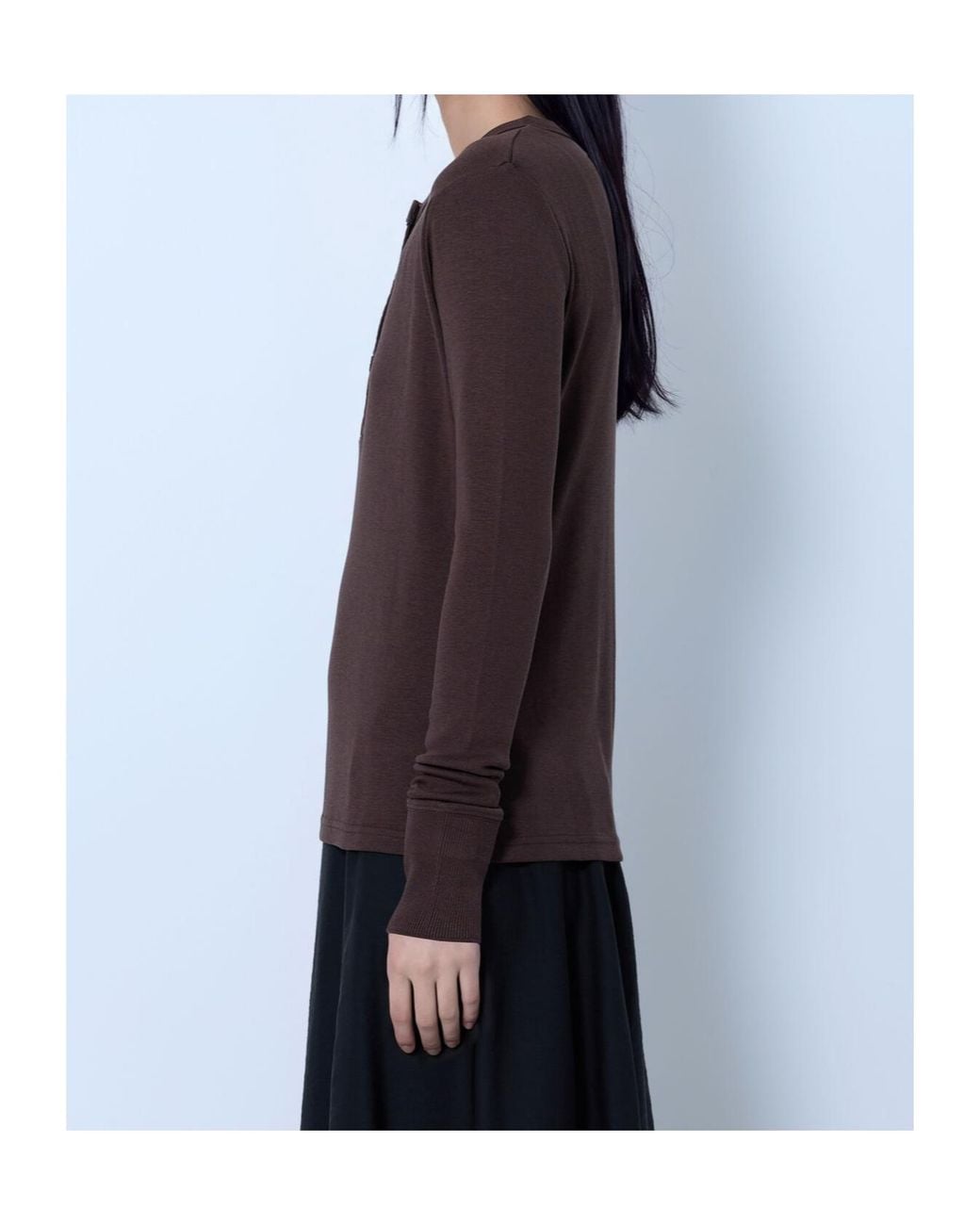 Studio Nicholson Blue Long-Sleeve Knit Top