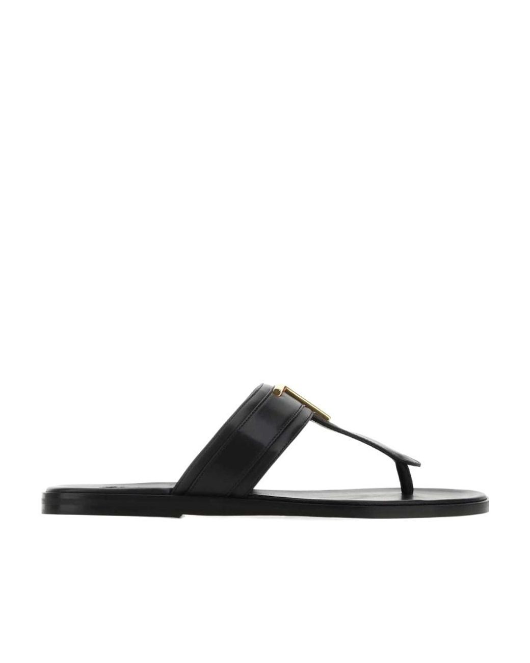 Tom Ford Multicolor Logo Plaque Thong Sandals for men