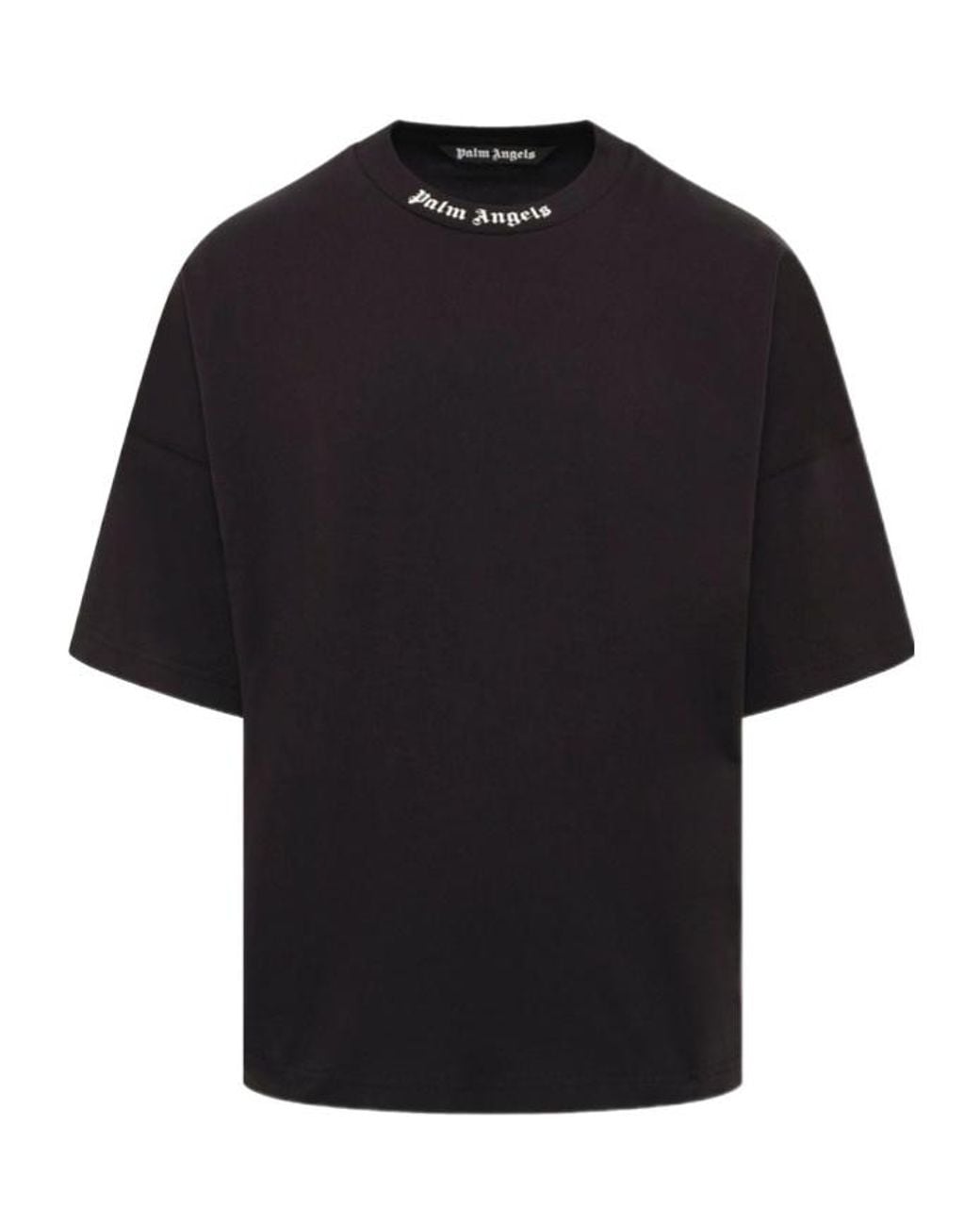 Palm Angels Black Oversized Logo T-Shirt for men