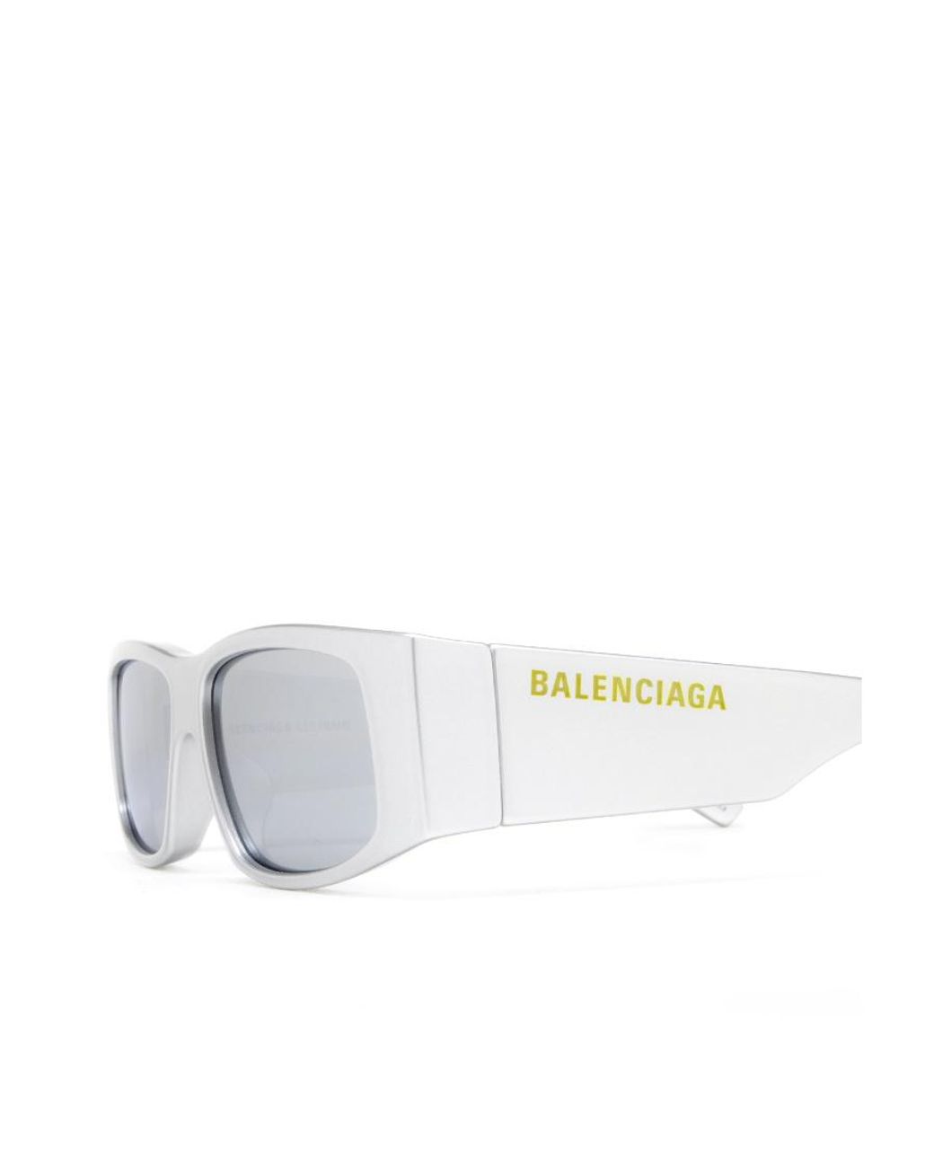 Balenciaga White Eyewear Rectangular Frame Sunglasses for men