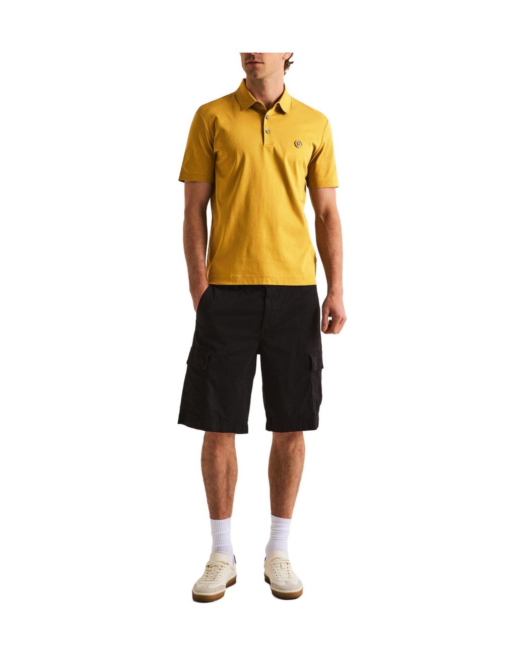 Boss Yellow Shortsleeve Polo Shirt for men