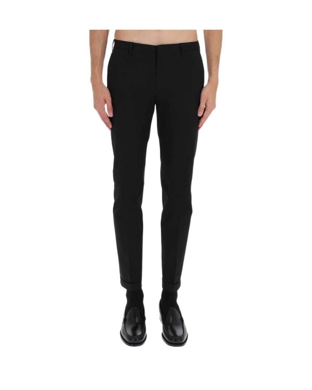 Paul Smith Black Cotton Tailored Pants for men