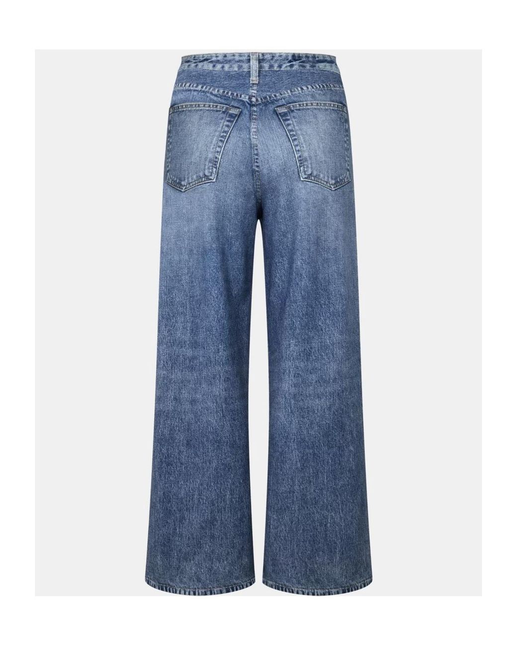 Rag & Bone Blue Waistband Denim Trousers