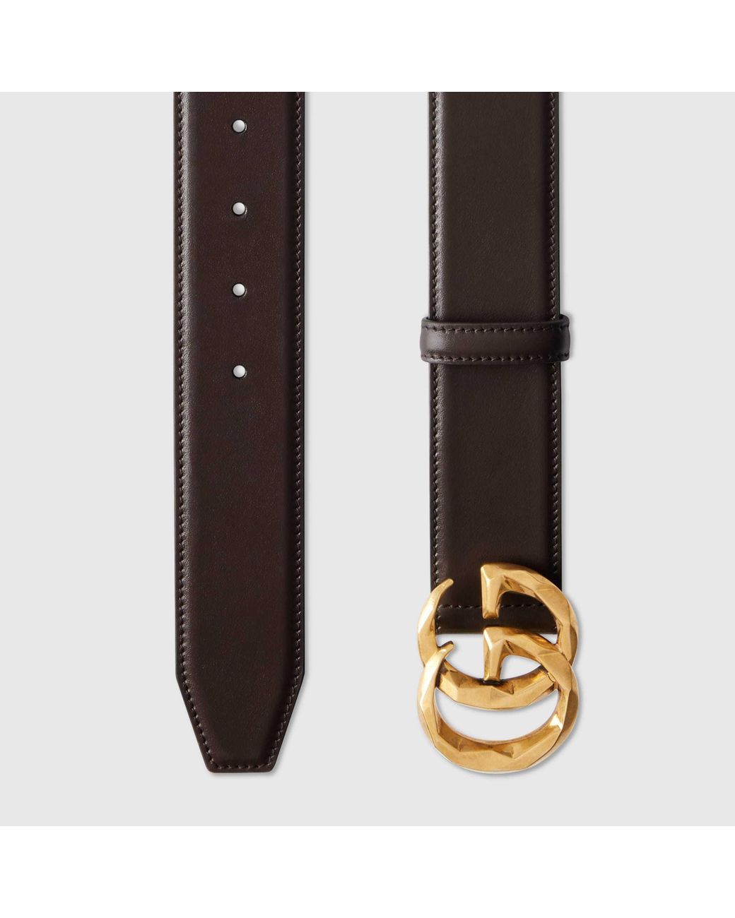 Gucci Brown Gg Marmont Wide Belt, Size 100 for men