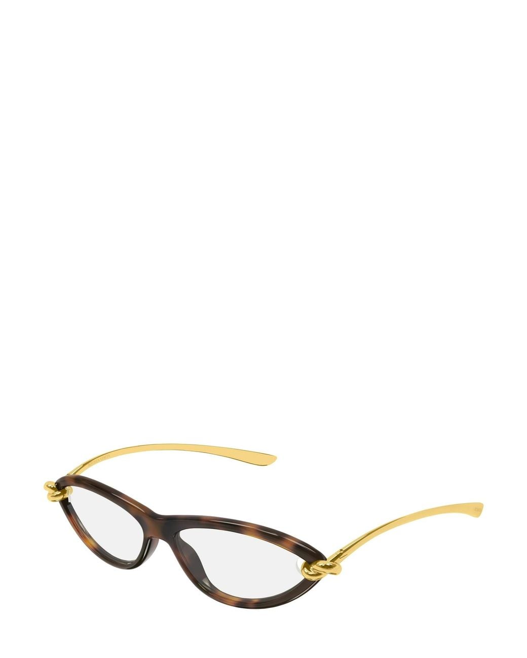 Bottega Veneta White Full-Frame Non-Prescription Glasses