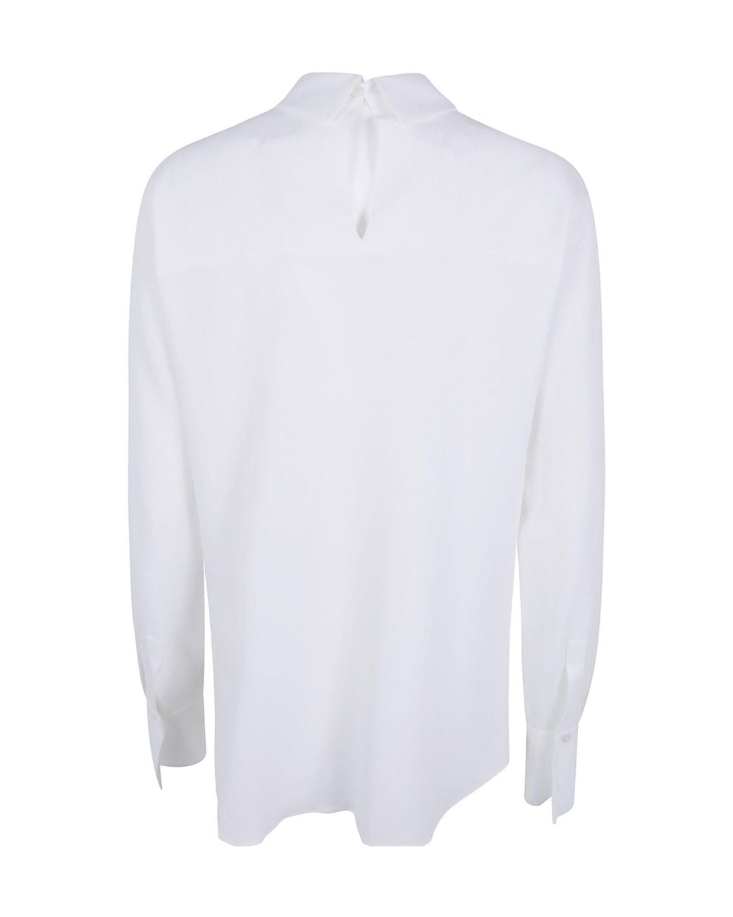 Antonelli White Cristofer Polo Neck Blouse