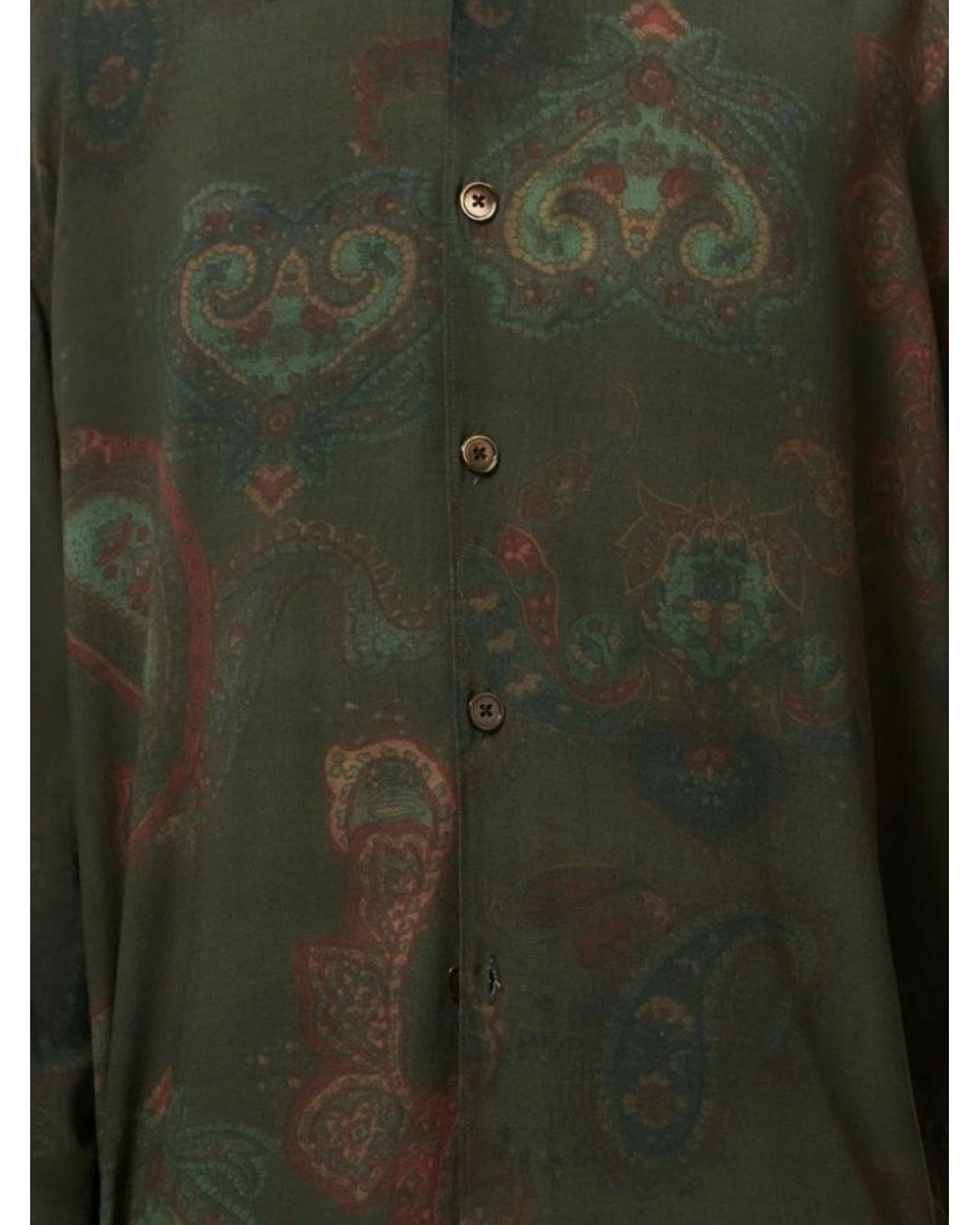 Our Legacy Green Beyond Forgotten Paisley Print Shirt for men