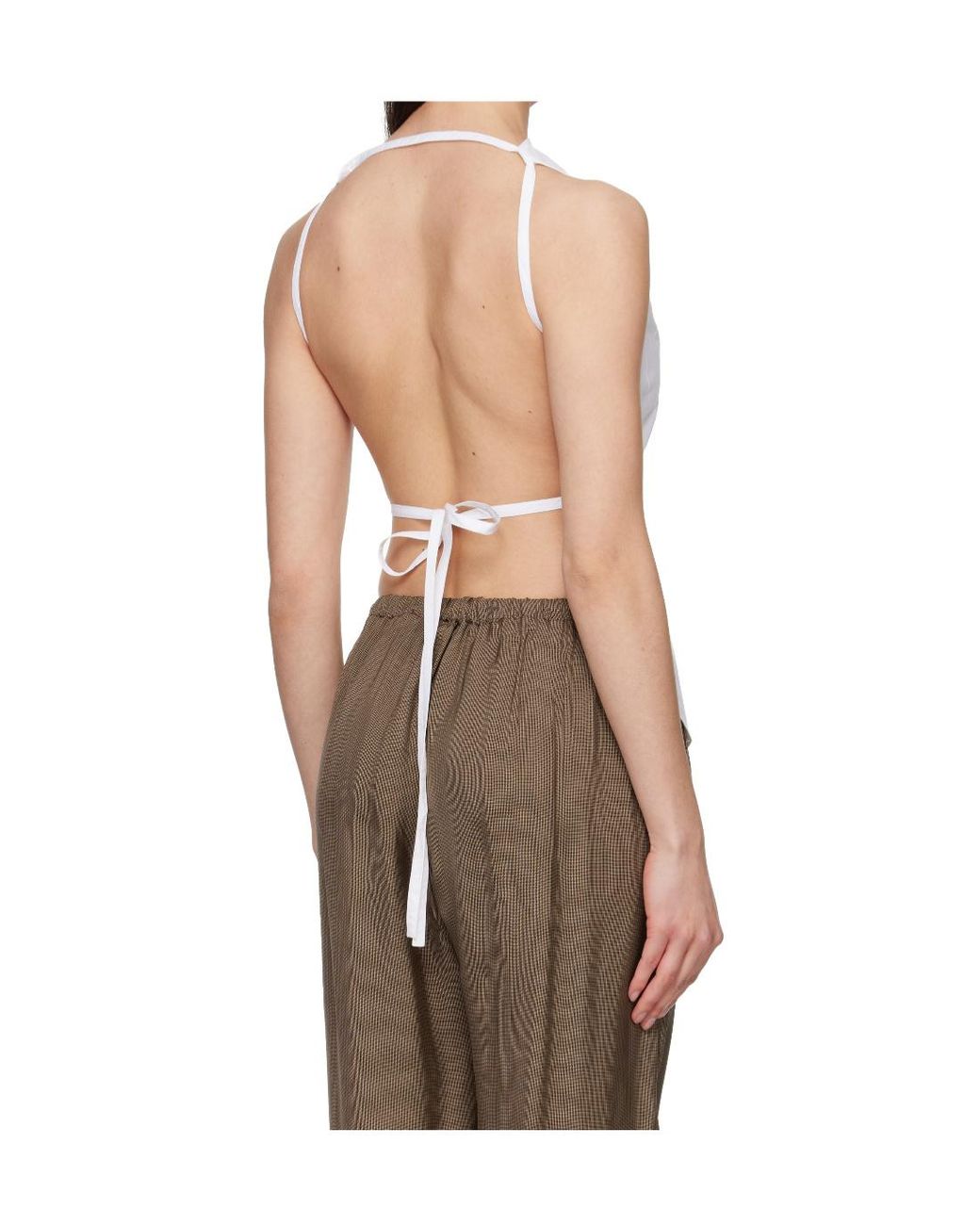 Rohe White Open-Back Crushed Top