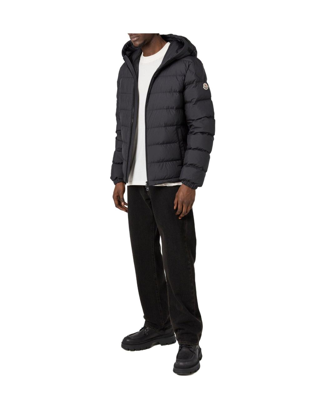 Moncler Blue Weather Resistant Medium Puffer Jacket for men