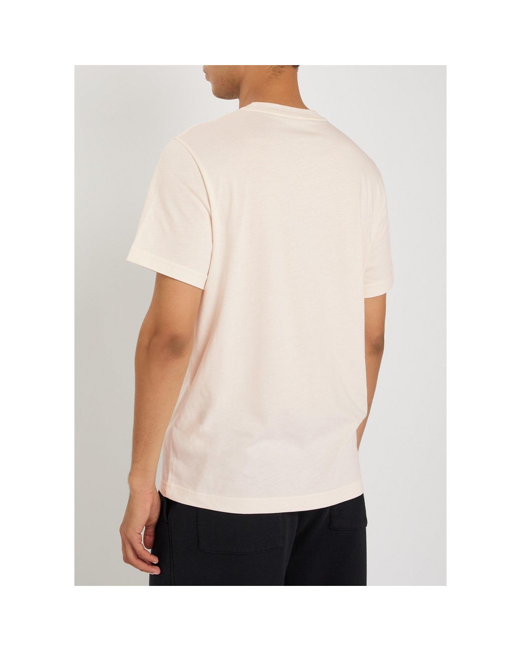 Moncler Natural Cotton Short-Sleeve T-Shirt for men